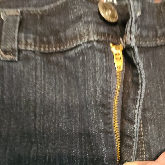 Style & Co. Women's Denim Blue Jeans Dark Wash Tummy Control Size 14 Short - Picture 6 of 16